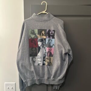 TAYLOR SWIFT THE ERAS INTERNATIONAL TOUR GREY QUARTER ZIP